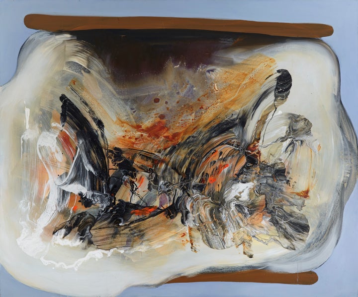 <p>Jennifer Coates, ‘Large S’more’ 2016, acrylic on canvas, 60 x 72”</p>