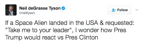 Neil deGrasse Tyson tweet