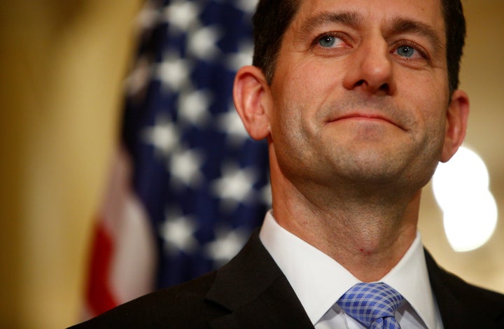 House Speaker Paul Ryan (R-Wis.) at a news conference on the American Health Care Act, the GOP plan to replace Obamacare, on March 7, 2017.