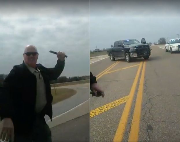 Video shows the driver being surrounded by deputies just moments before shots are fired.