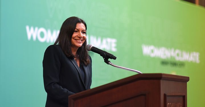 Paris Mayor Anne Hidalgo welcomes those convened for the #Women4Climate Initiative launch