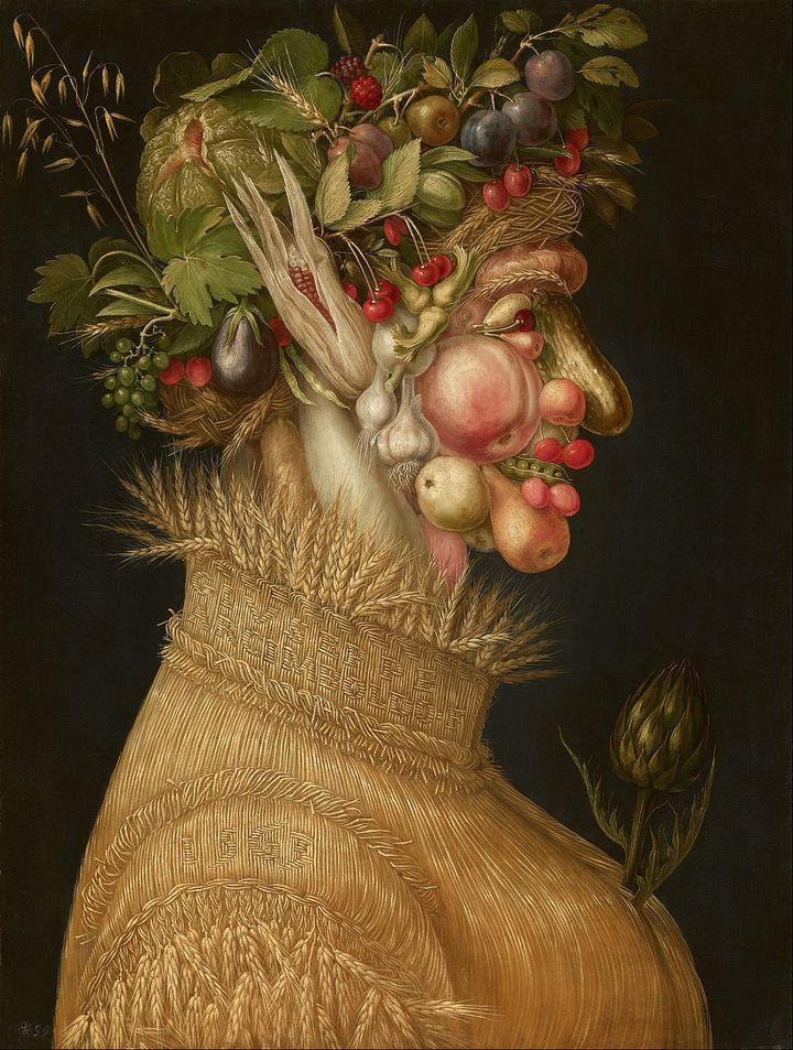 Giuseppe Arcimboldo, Summer, oil on canvas, 1572 