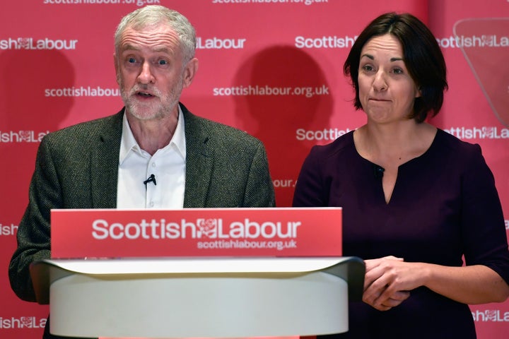 Jeremy Corbyn and Kezia Dugdale.