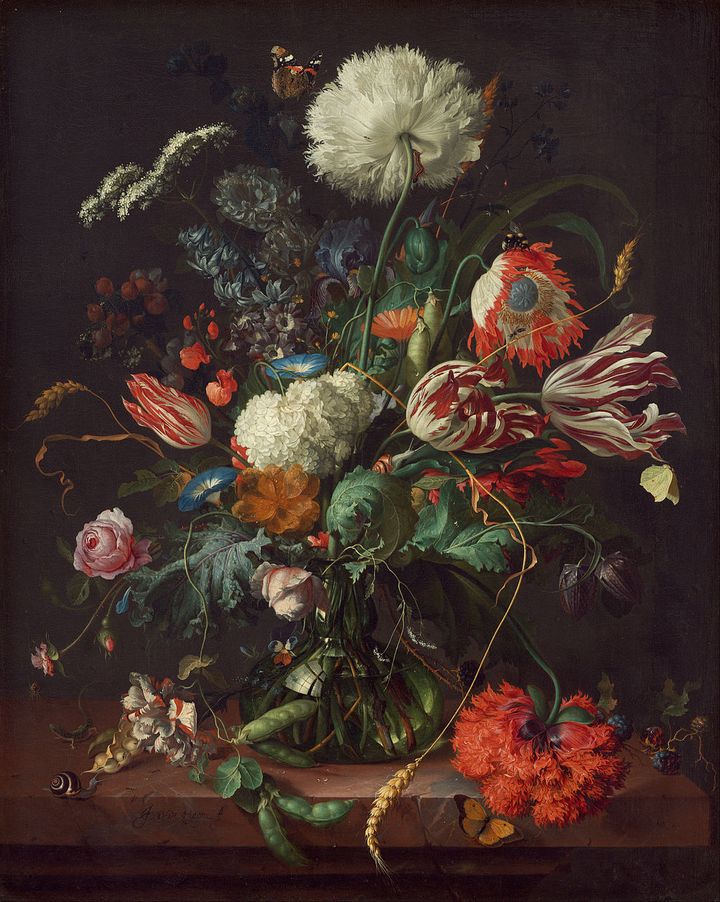 Jan Davidszoon de Heem, Vase of Flowers, 1660