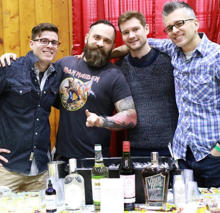 Diamond Dogs, of Astoria, reppin Virgil Kaine Low Country Whiskey Co. with their “Holy Mountain Cocktail”.