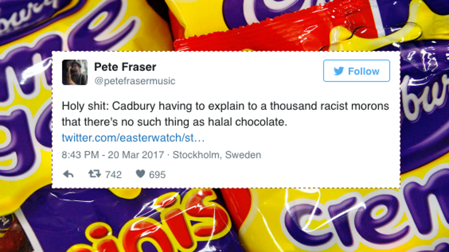 Cadbury Forced To Fight Furious Backlash Against 'Halal' And 'Non