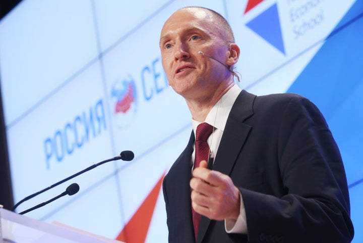 Carter Page was fired from the Trump campaign in September following reports he had discussed sanctions relief with Russian officials.