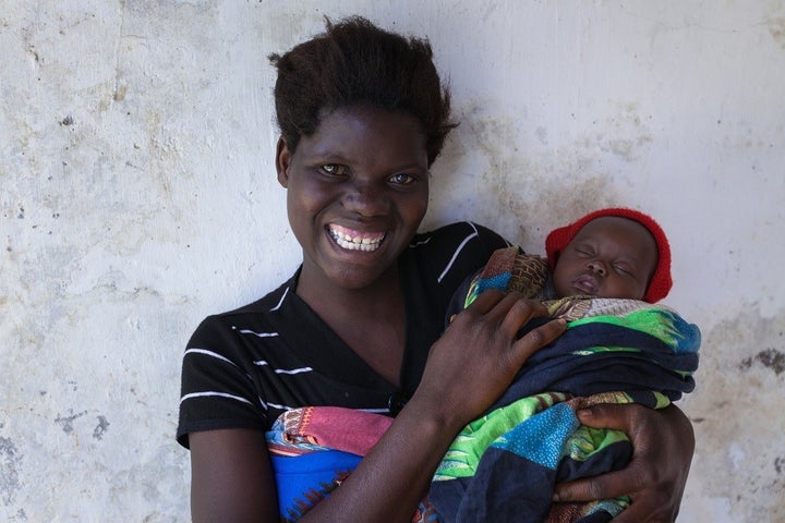 Mother and baby in Malawi.