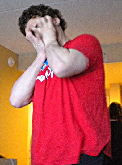 <p><em>Ben in a stressful moment</em></p>