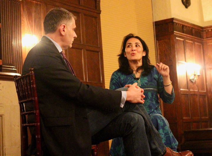 Asra Nomani at Georgetown University interviewed by Center for Jewish Civilization Director Jacques Berlnerblau on March 1, 2017