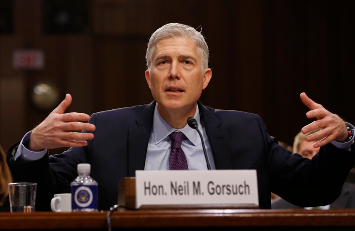 Democrats tried to put Neil Gorsuch on the defensive for his record of siding with corporations over ordinary people.