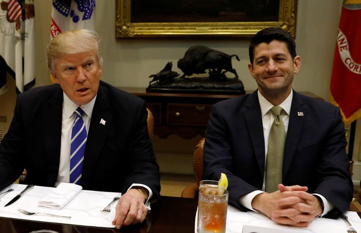 President Donald Trump is lobbying for a health care law introduced by House Speaker Paul Ryan (R-Wis.). AARP is trying to stop the legislation.