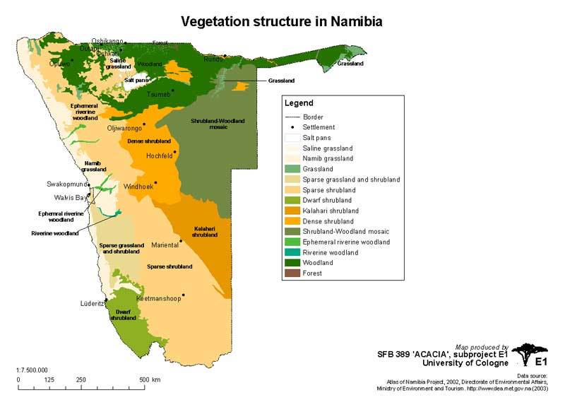 Digital Atlas of Namibia is part of a multidisciplinary collaborative research project established by the Deutsche Forschungs