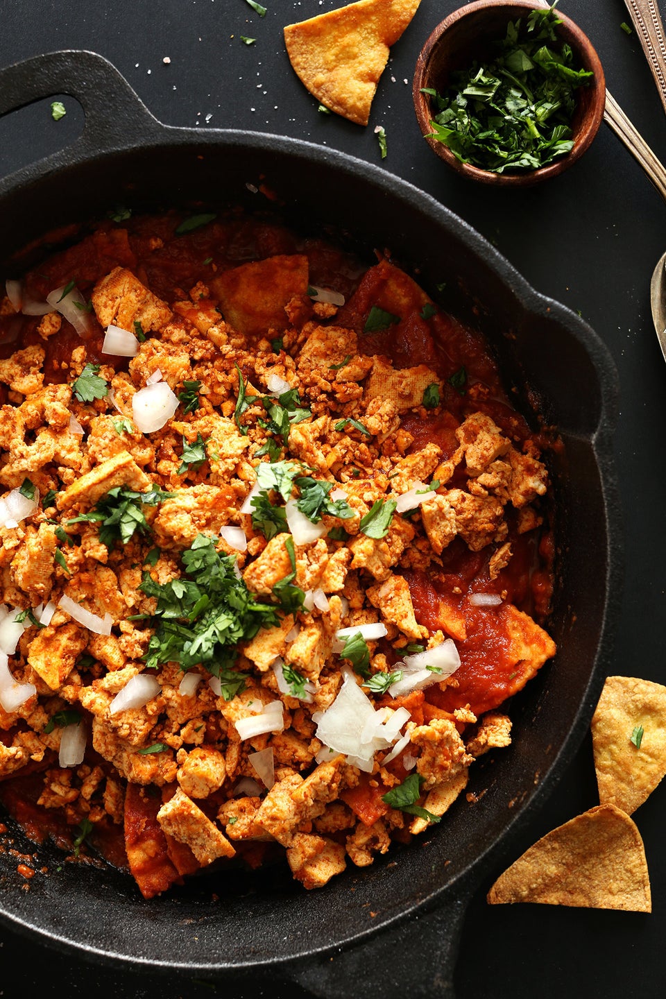 Chipotle Tofu Chilaquiles