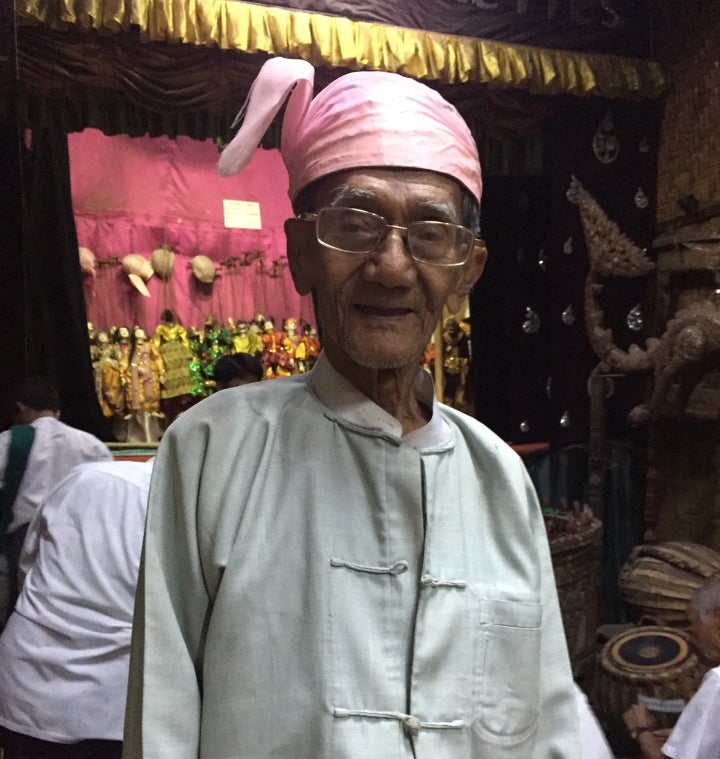 <p>U Pan Aye, 85. Mandalay Marionettes Theater</p>