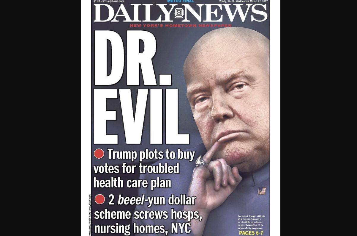 Donald Trump Is Dr. Evil On Latest Cover Of New York Daily News ...