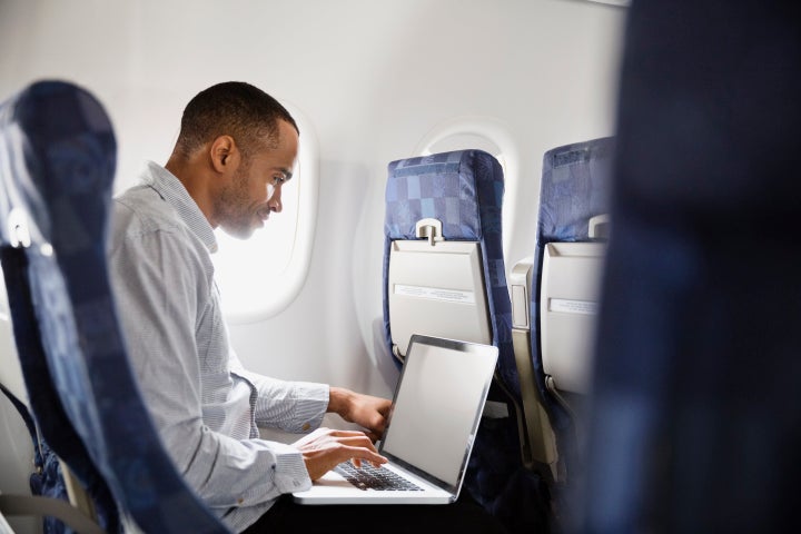 A British ban on laptops and other electronic devices on flights entering the UK from six countries will be introduced 'in the coming days'. File image.