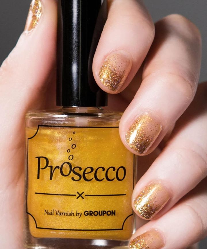 Prosecco nail polish by Groupon. 