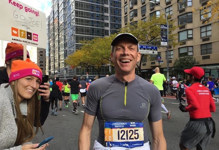 Joe Gagnon at the New York Marathon.