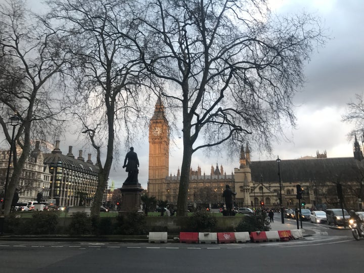 Parliament Square and Big Ben. Taken on Monday 20 March 2017 by your correspondent.