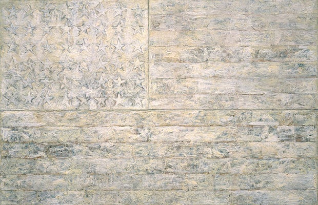 Jasper Johns: White Flag (1955)