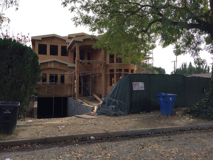LA is loaded with over-sized “McMansions,” but this one in Sherman Oaks sinks to a new low.