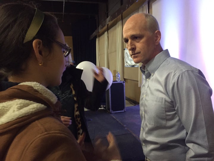 Talking to Representative Adam Smith about Climate Change.