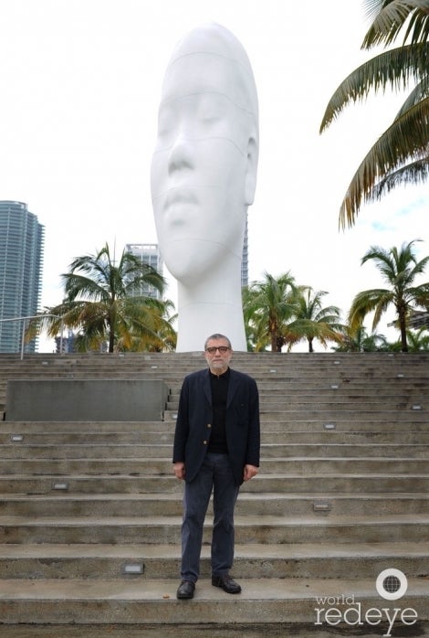 Artist Jaume Plensa and Awilda