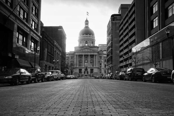 The Indiana State Capitol Building in Indianapolis. 