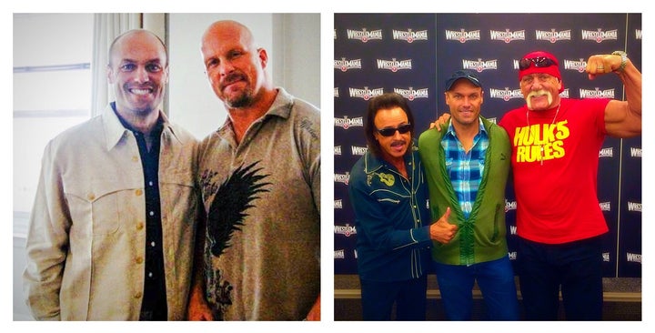 Out of drag, Pollo Del Mar has interviewed pro wrestling legends “Stone Cold” Steve Austin, “Mouth of the South” Jimmy Hart, Hulk Hogan and many others, largely for Huffington Post ‘Sports.’