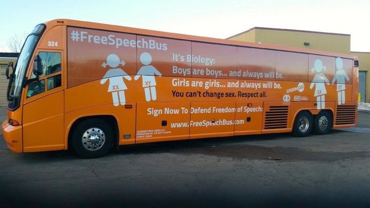 The "Free Speech Bus."