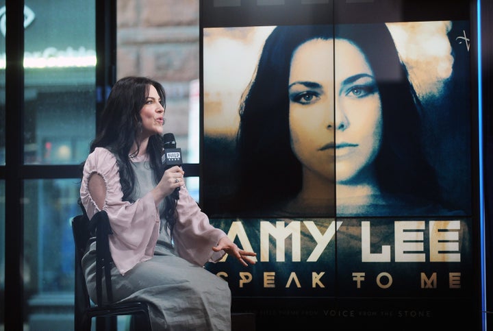 Singer Amy Lee attends Build Series to discuss her new single "Speak to Me" at Build Studio on March 20, 2017, in New York.