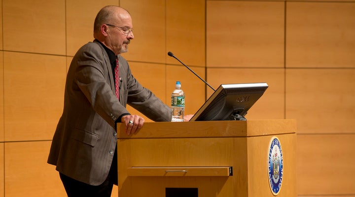Maine State Representative Lawrence Lockman gives a speech at the University of Southern Maine in this undated file