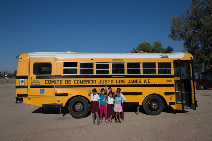 Workers at Wholesum’s farm in Mexico voted to purchase school buses with their Fair Trade Premiums. 