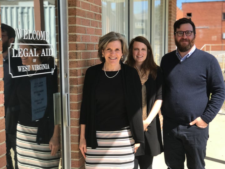 Kelly Beck, Erin Clark and Matthew Jividen staff Legal Aid of West Virginia's office in Martinsburg.