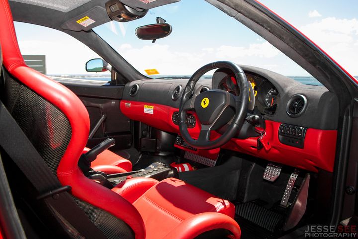 The race inspired interior.