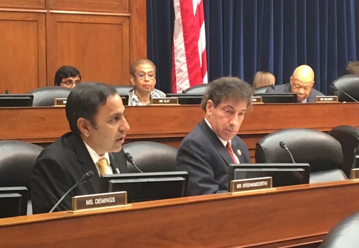 Congressman Raja Krishnamoorthi speaking at a House Oversight Committee hearing