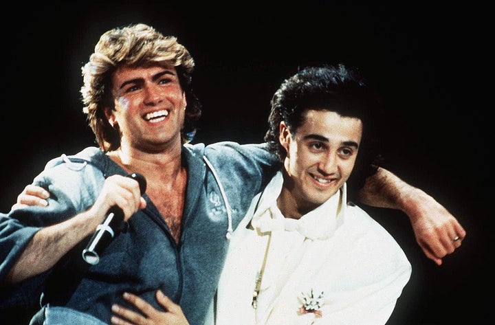 George Michael and Andrew Ridgeley pictured in 1985