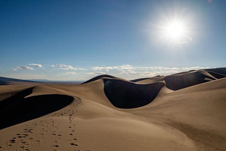 Great Sand Dunes National Park in October 2016, just before sunset. 