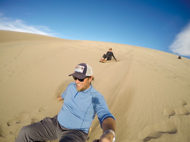 If you want to feel really, really happy, head to Colorado and go sandboarding! 