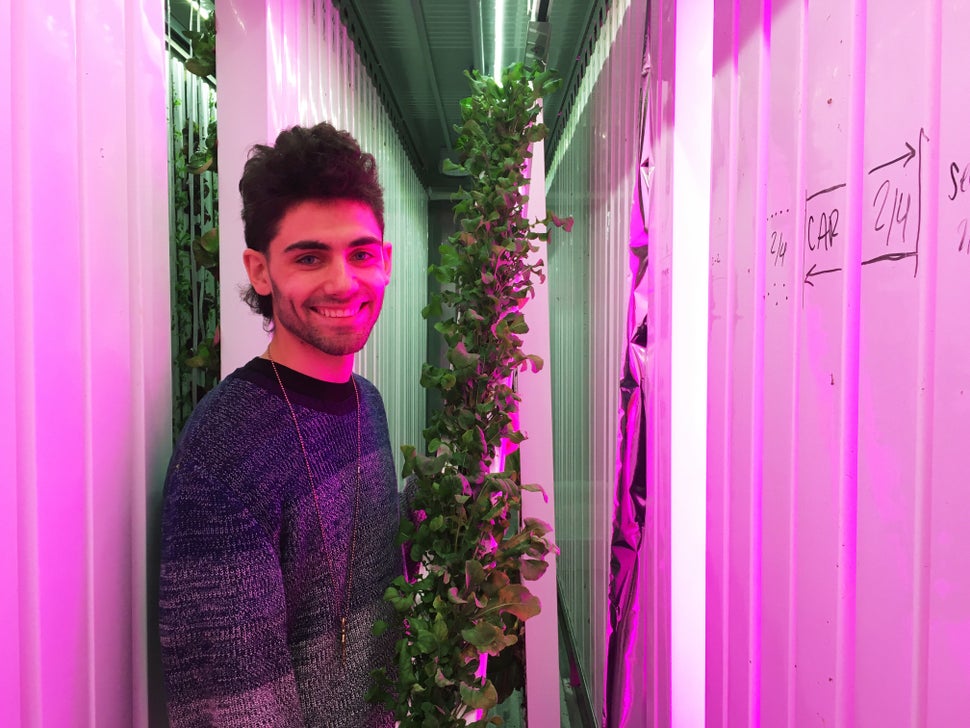 Maxwell Carmack, 22, one of the inaugural enrollees in the Square Roots accelerator program.