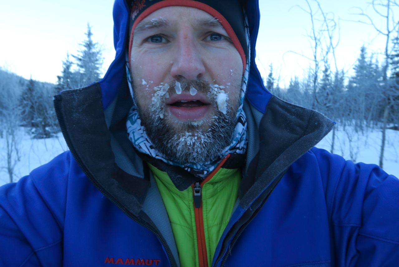 Hennigan during the 300-mile long Yukon Arctic Ultra in Canada