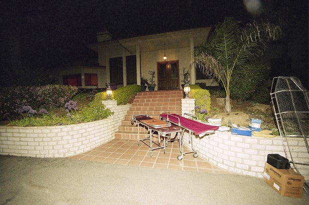<p>The rented mansion in Rancho Santa Fe, California, where 39 members of Heaven’s Gate were found dead.</p>