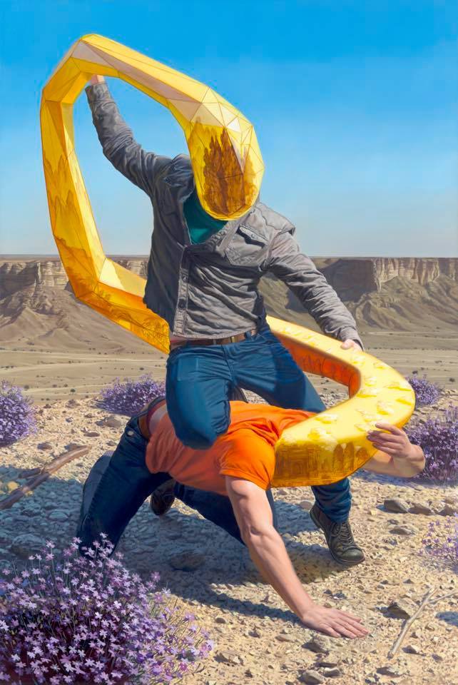 <em>No Place of Process</em>, 36” x 24” Oil on linen, 2017