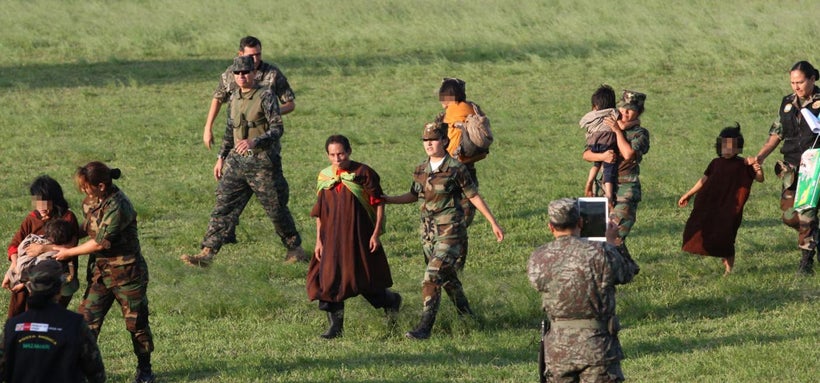 26 children (ages 1 to 14) and 13 adults are rescued from exploitation.