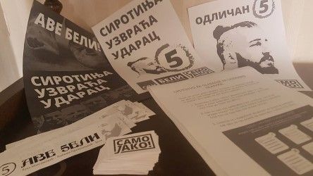 Promotion material made by supporters (Slogans: “Ave Beli”, “ The poor strike back”)