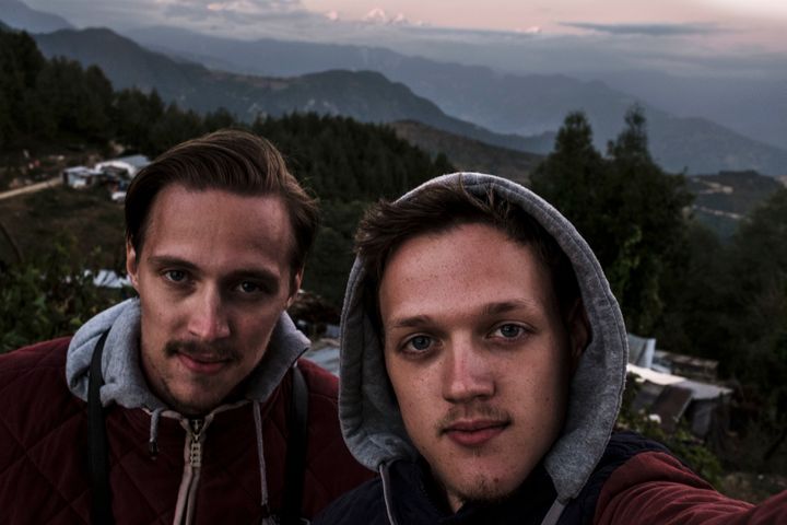 Dennis & Patrick Weinert in Sindhupalchok District Nepal 2016