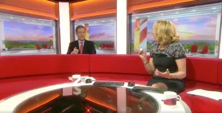 Bbc Breakfasts Dan Walker Loses New Pound Coin Behind Sofa Live On Air Huffpost Uk Entertainment 