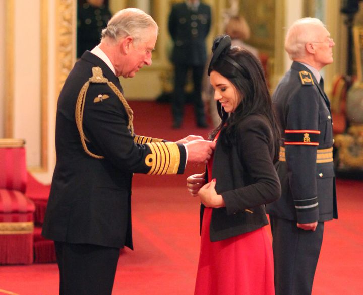 Clare Foges is made an Officer of the Order of the British Empire (OBE) by the Prince of Wales during an Investiture ceremony at Buckingham Palace, London.EmbedUrlEmbedAsset CodeEnter asset code