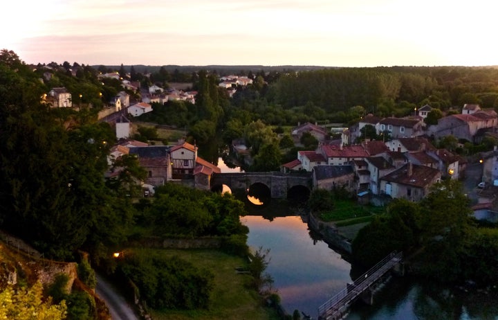 View of the River Thouet from the castle wall